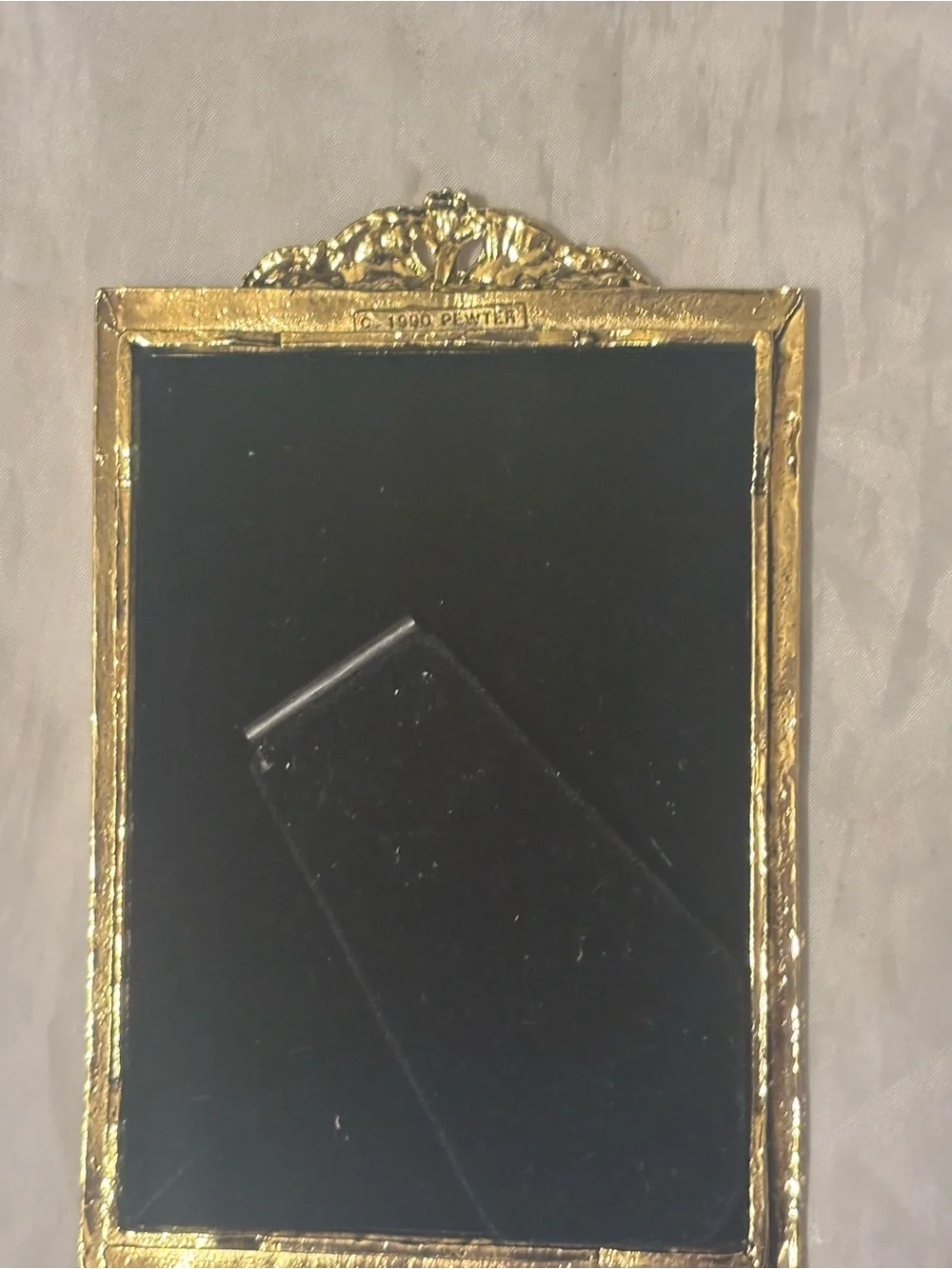 Ornate art deco style  Gold Jeweled Photo Frame